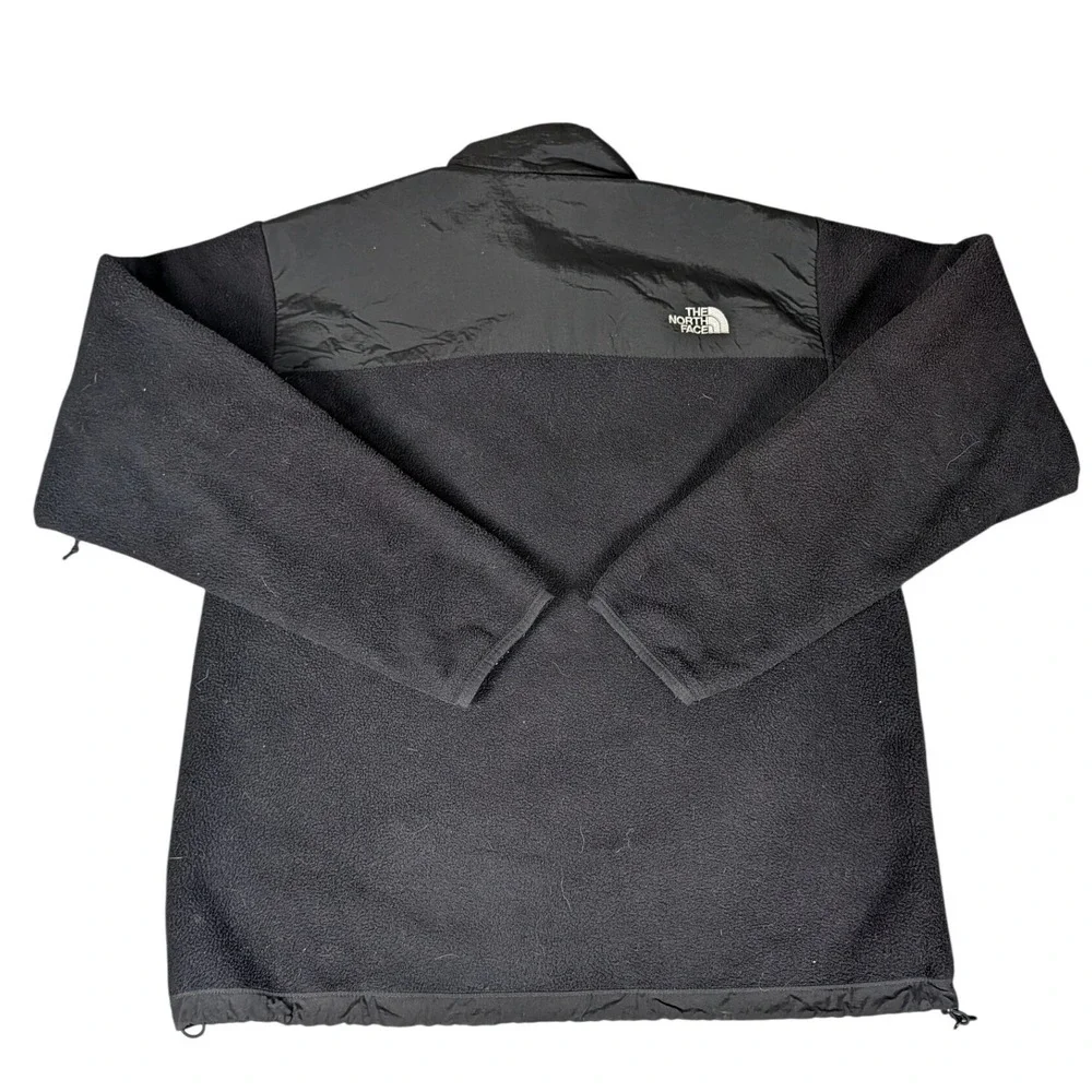 The North Face Denali Mens Black Full Zip Fleece Jacket Reinforced Mock Neck